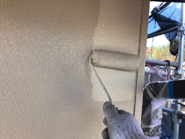 土岐市肥田町肥田で低汚染性塗料で外壁の仕上げ塗装が完了しました