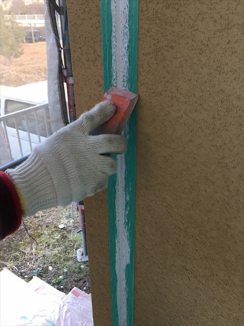 多治見市滝呂町で屋根外壁塗装工事目地打ち替え
