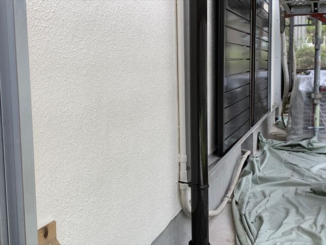 恵那市で雨樋塗り替え