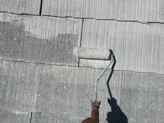 恵那市で屋根下塗り塗装