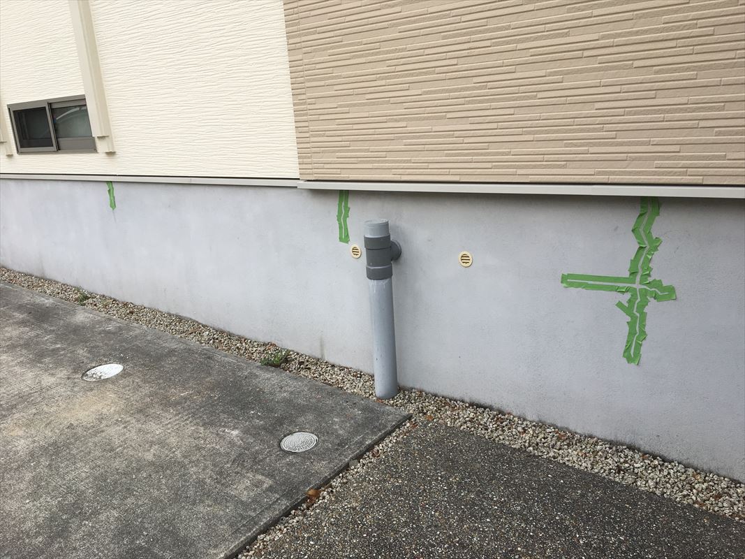 多治見市　外壁塗装　基礎の補修