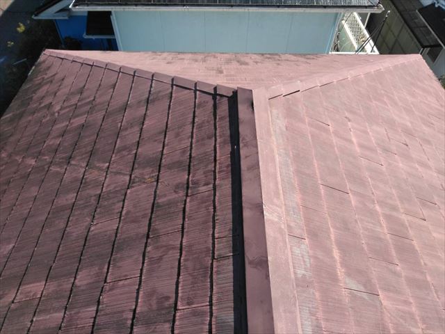 多治見市、施工前の屋根