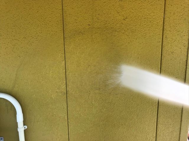 瑞浪市で外壁のバイオ洗浄です