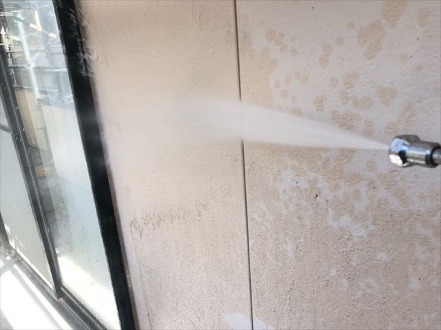 恵那市、外壁のバイオ洗浄