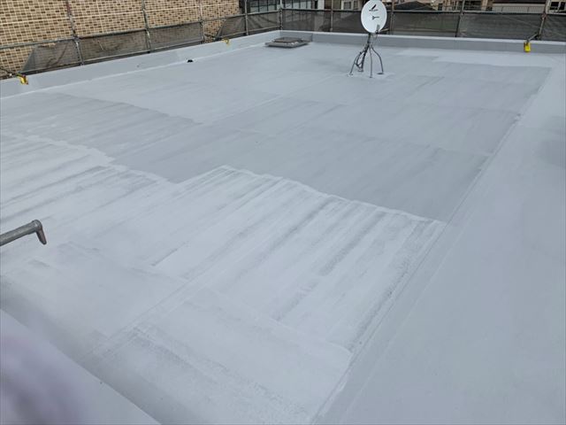 瑞浪市でマンションの外壁塗装と大きな屋上防水工事を施工しました